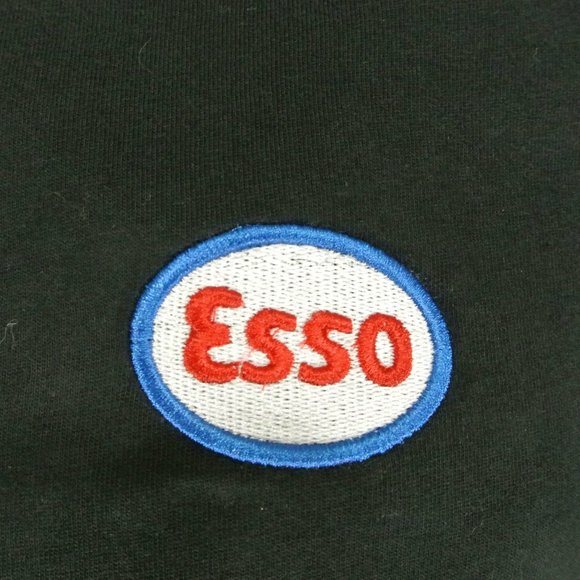 ESSO Gas Station Oil Black Sweatshirt Employee Uniform Shirt Size S Small - Picture 2 of 6